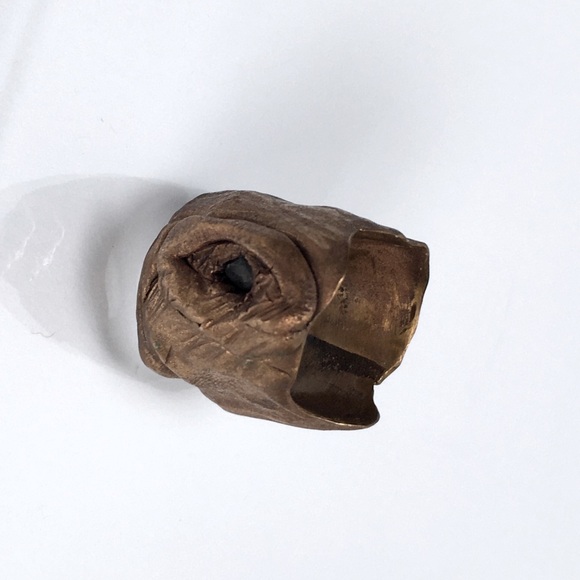 Copper Bronze Tones Fish Like Ring Size 6 Pinky Ring ? - Picture 3 of 8